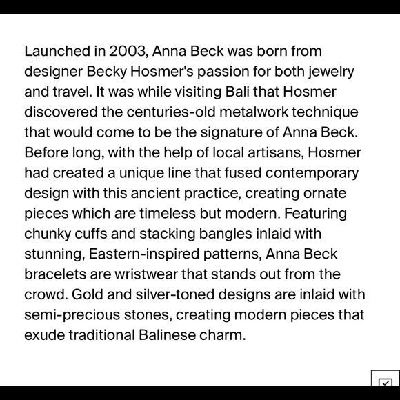 ⭐️Host Pick⭐️RARE ANNA BECK RETIRED CUFF - Picture 10 of 10